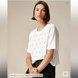 J.Crew Embellished T-Shirt NWT